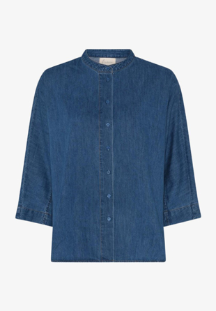 Frau - Seoul Short Shirt Medium blue denim